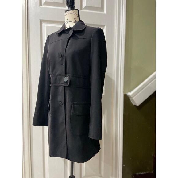 MAX STUDIO COAT BLAZER MINIMALISTIC SZ XS BLACK ELEGANT VERSATILE GOTH CORE - Picture 11 of 12